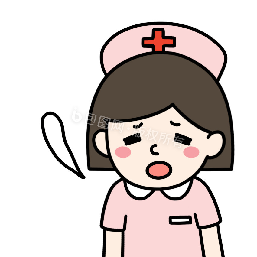 护士-累表情包动图GIF图片