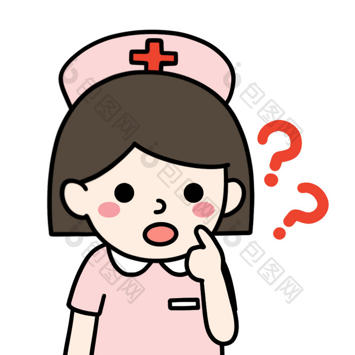 护士-疑问表情包动图GIF