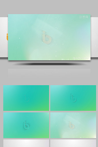 青绿环保清新配色LOGO浮现片头PR模板图片