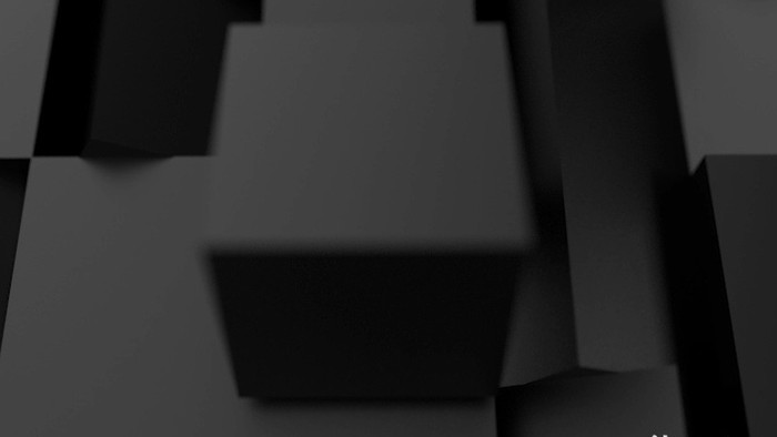 黑色简洁沉稳方块翻转LOGO片头PR模板