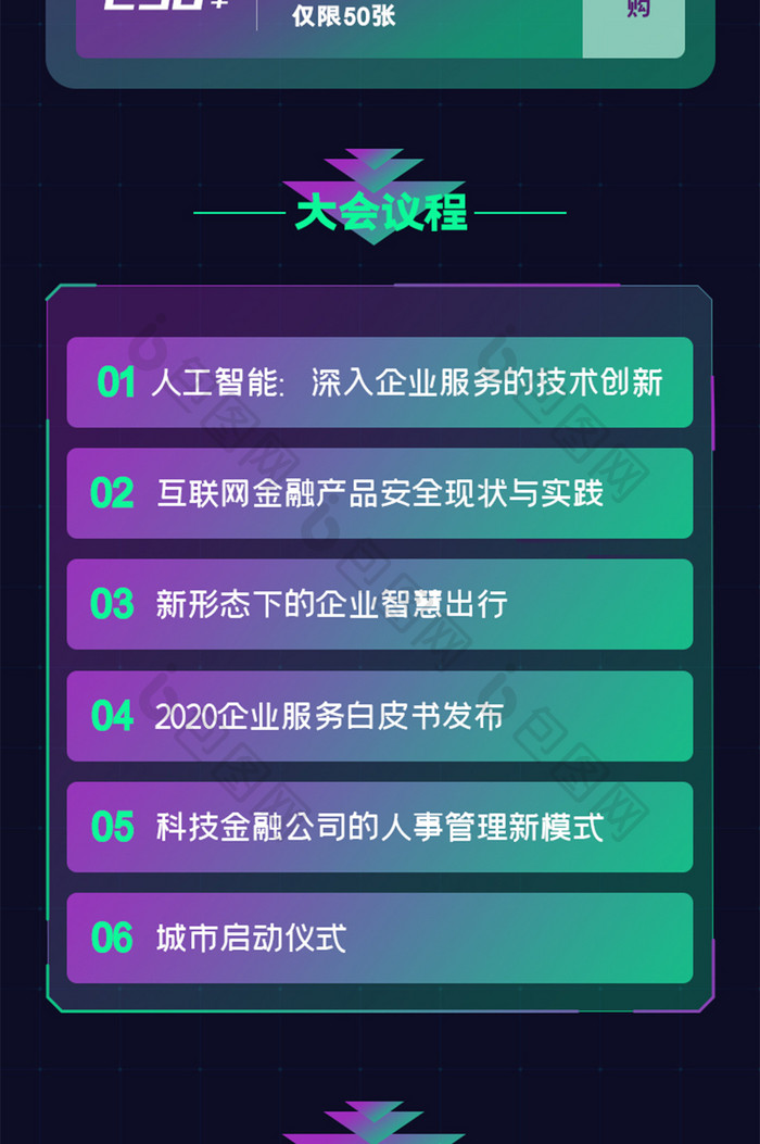 科技金融信息长图人工智能大数据峰会论坛