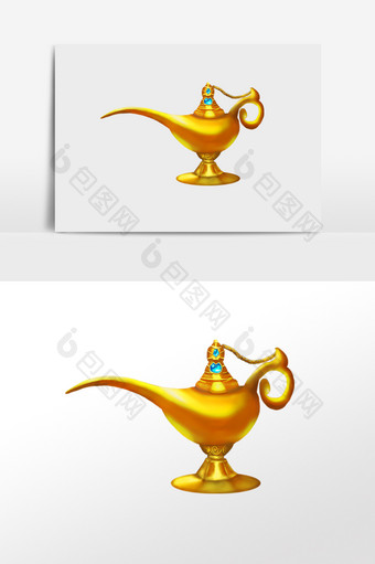 阿拉丁神灯神话茶壶图片