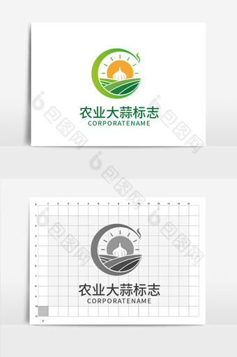 农业农田大蒜logo图片