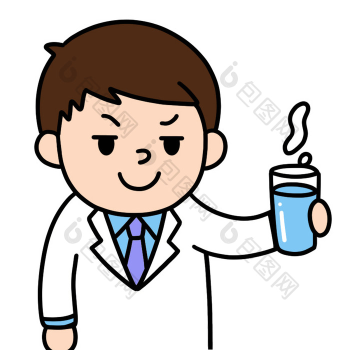 医生-多喝热水表情包动图GIF