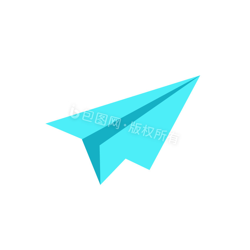 扁平素材纸飞机小动画动图GIF图片