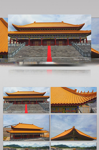 中国风大气古城航拍图片