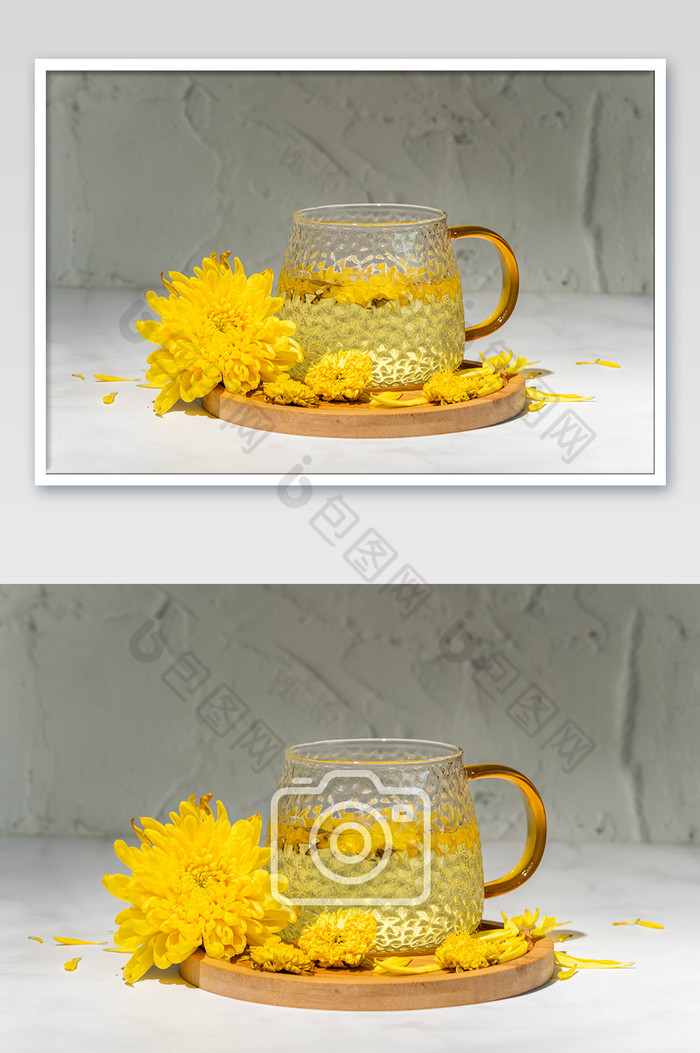 重阳节菊花茶茶壶摄影图图片图片