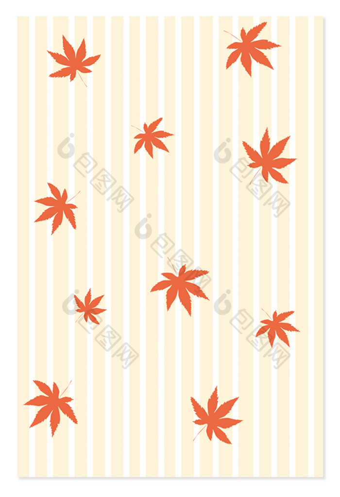 秋季秋天枫叶底纹背景