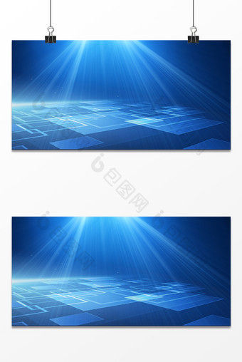 商务科技抽象光感方格年会背景图片