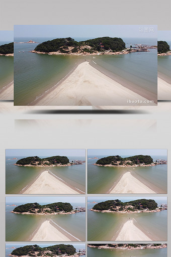 福建漳州东山岛马銮湾沙滩航拍图片