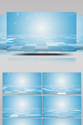 4K简约三维科技风商务包装背景图片