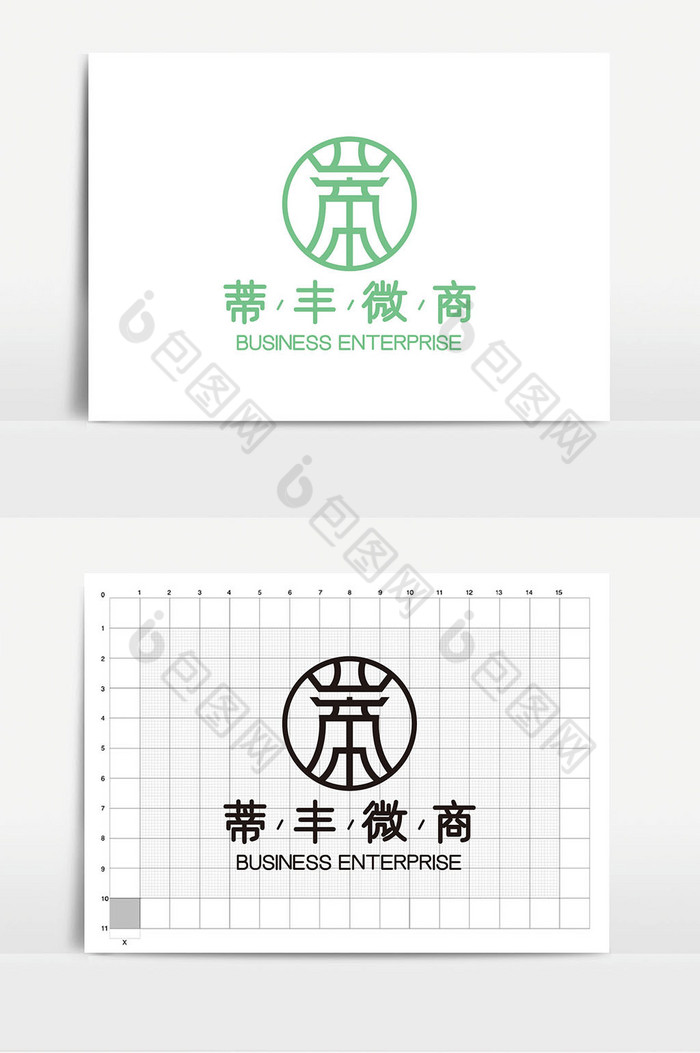 蒂字体电商微商LOGOVI图片图片