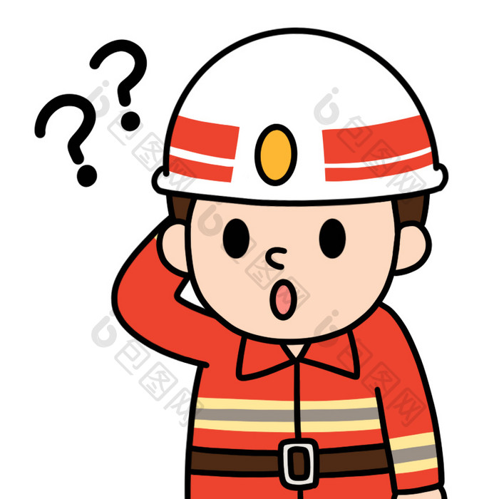 消防员-疑问表情包动图GIF