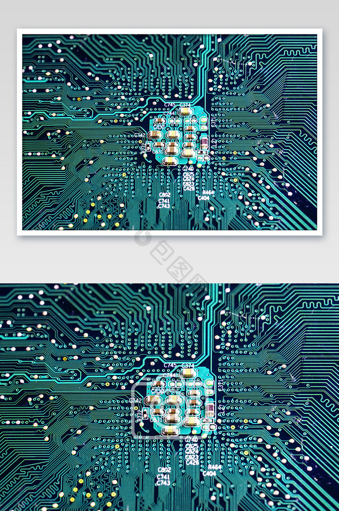 科技电路板高清摄影图