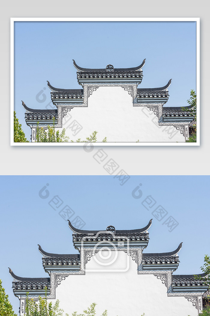 江南古镇马头墙摄影图图片图片