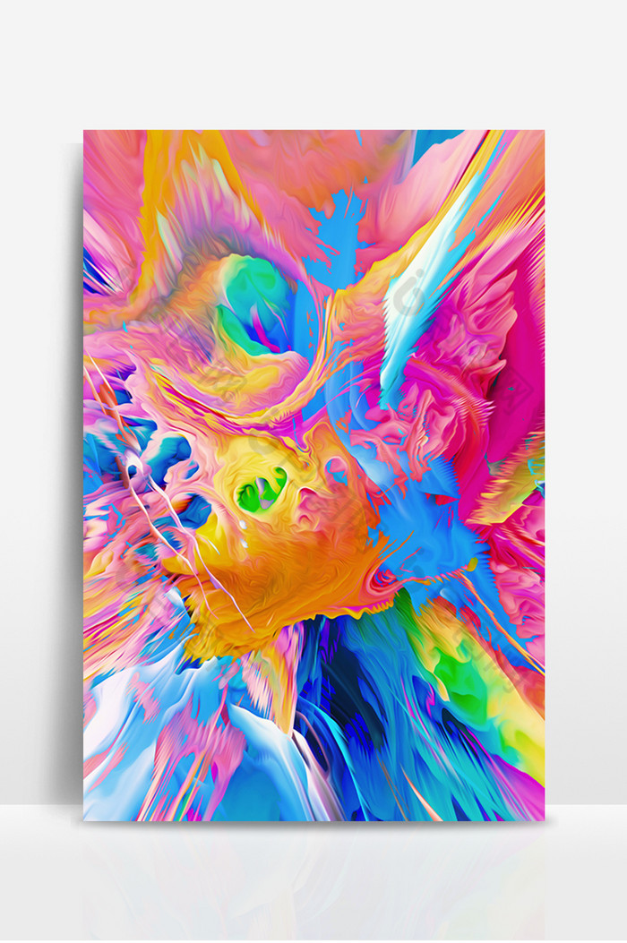 彩色魅力四射抽象纹理图片