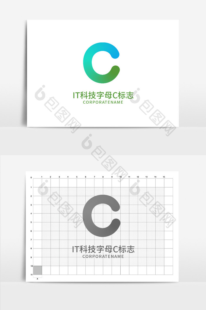 it科技字母c标志