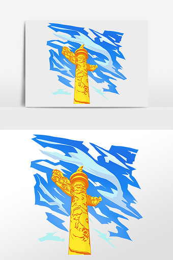 国庆节天安门华表