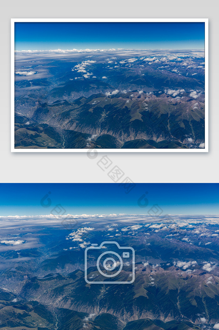 航拍西藏高原山脉图片图片