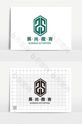 大气时尚ZS字母电商微商logoVI图片