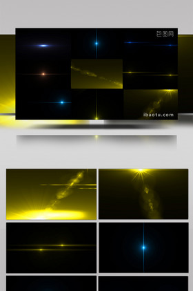 4k多组扫光光线装饰特效动画