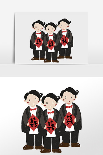 浪漫婚礼结婚礼服伴郎