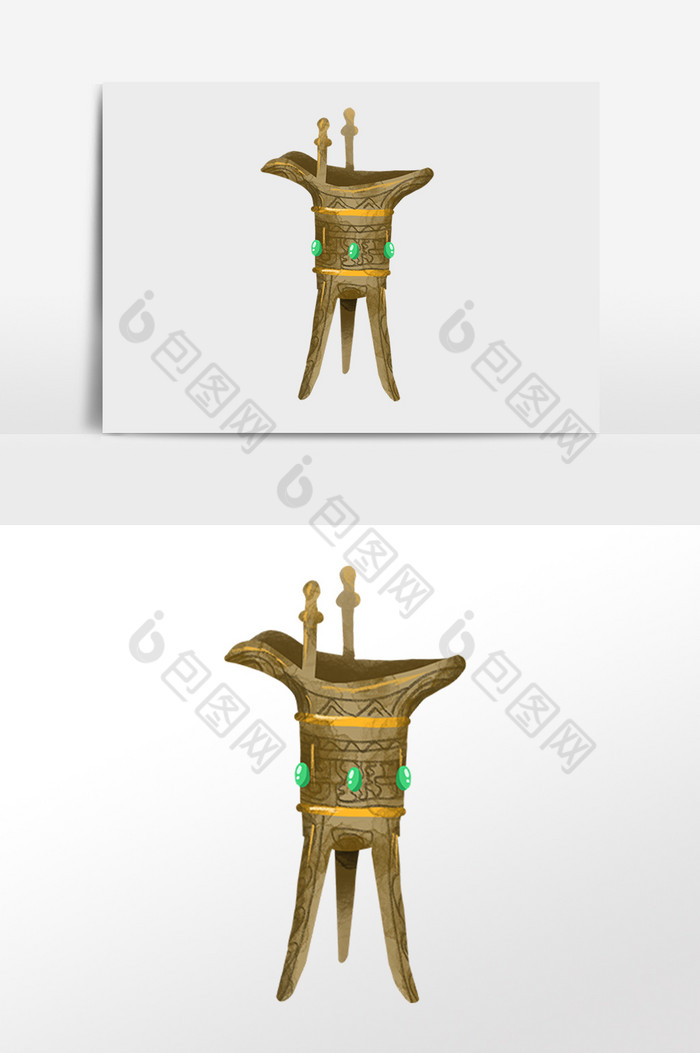 古代酒具青铜酒尊图片图片