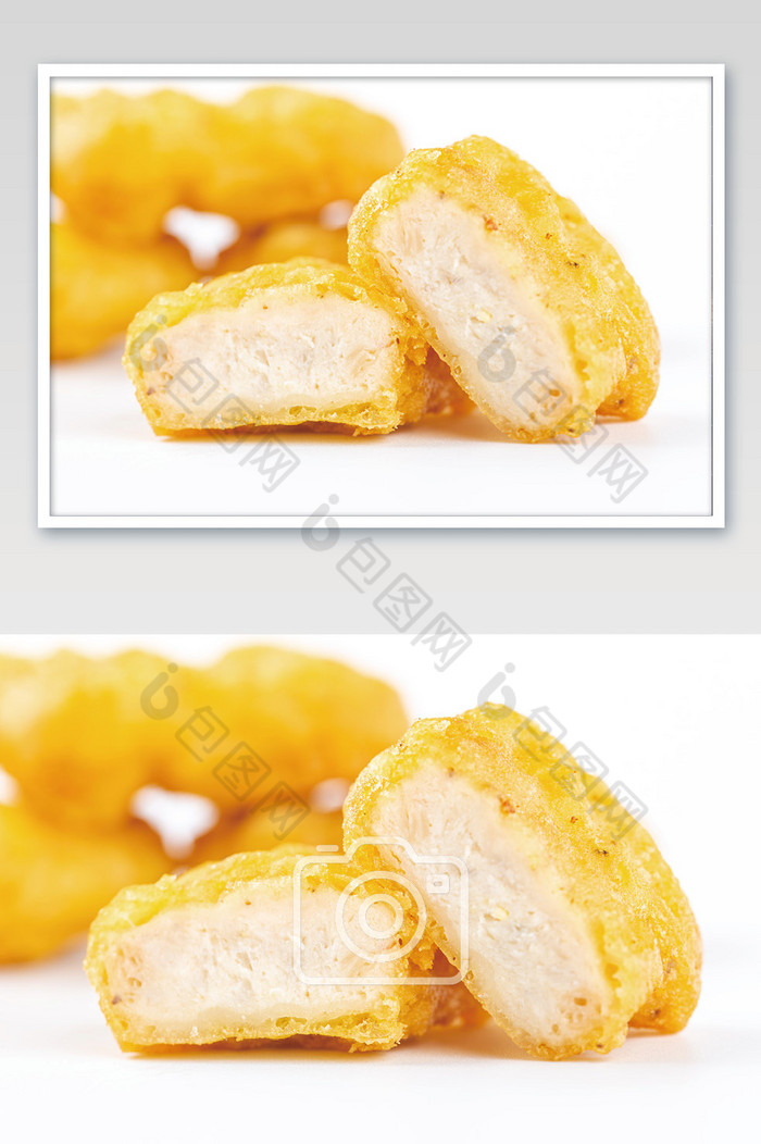 微距特写韩式炸鸡块图片图片