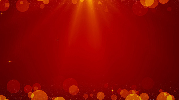 4K红色粒子光斑边框动画背景
