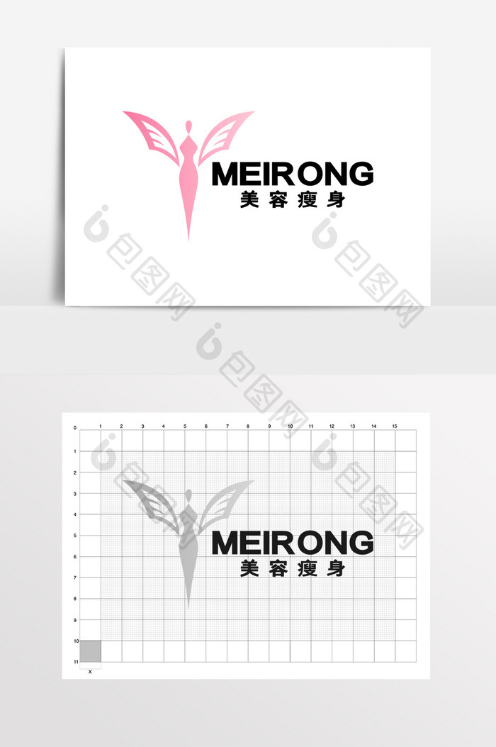 美容美体瘦身造型女装LOGO标志VI