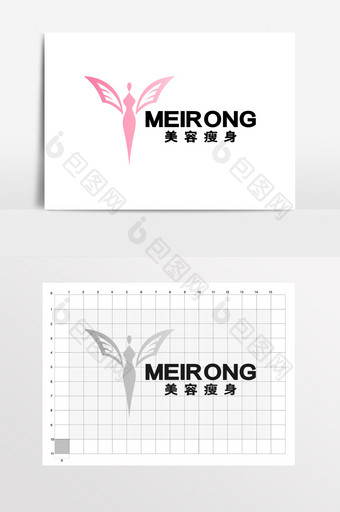 美容美体瘦身造型女装LOGO标志VI图片