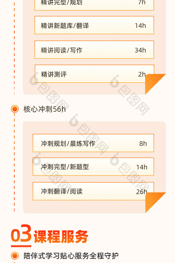 浅色简洁教育培训考研冲刺h5活动长图