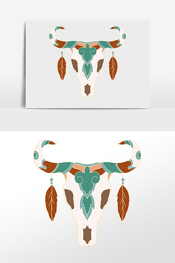 牛头图腾牛头腾牛头