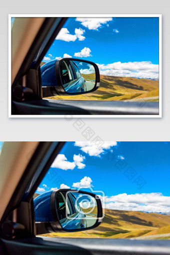 汽车后视镜特写图图片