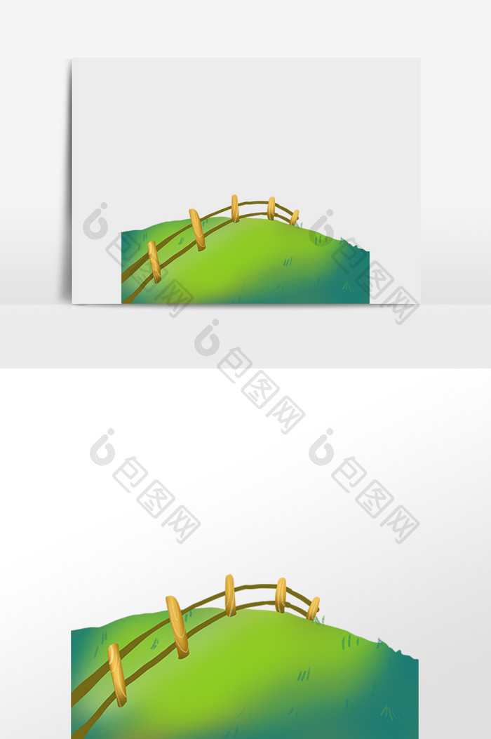 草原围栏草地栅栏