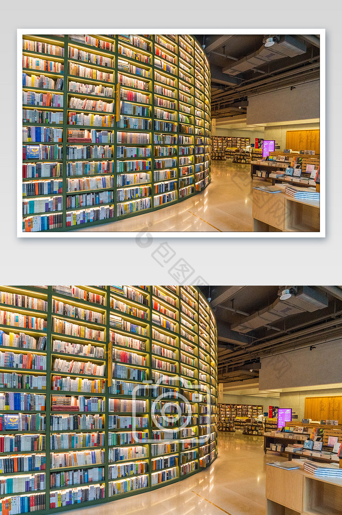 图书馆图书室高清摄影图