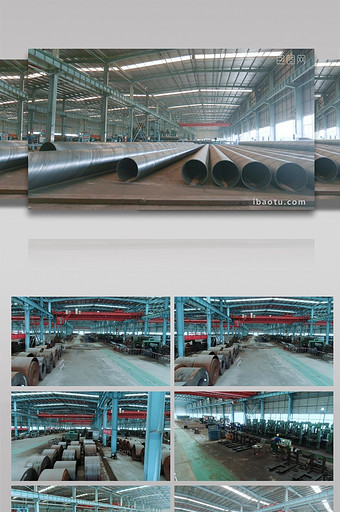 钢铁工业生产车间实拍视频图片