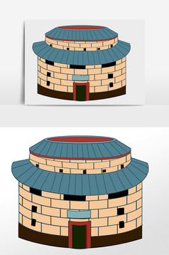 福建客家文化土楼围屋旅游图片