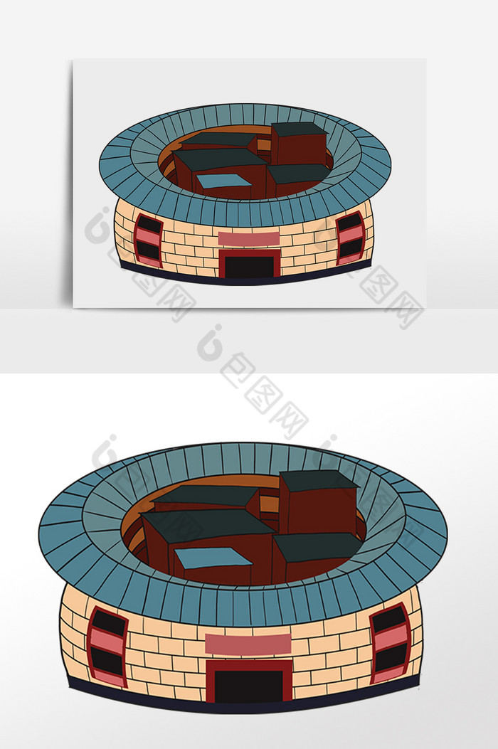客家围楼围屋民居图片图片