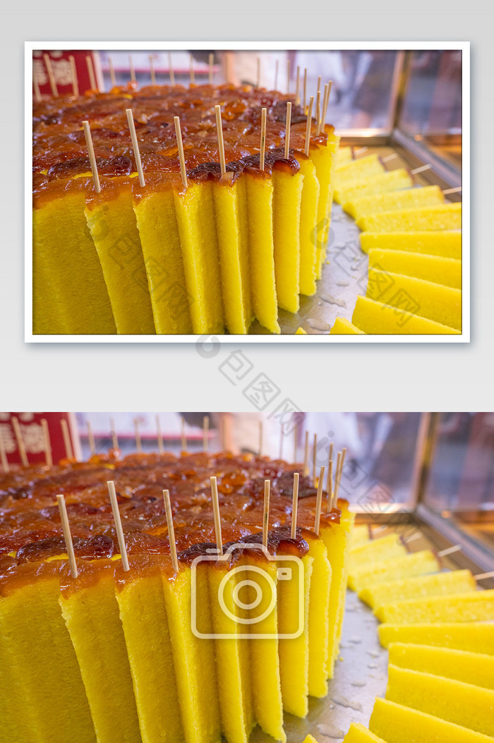 特色美食黄金糕米糕摄影图图片图片