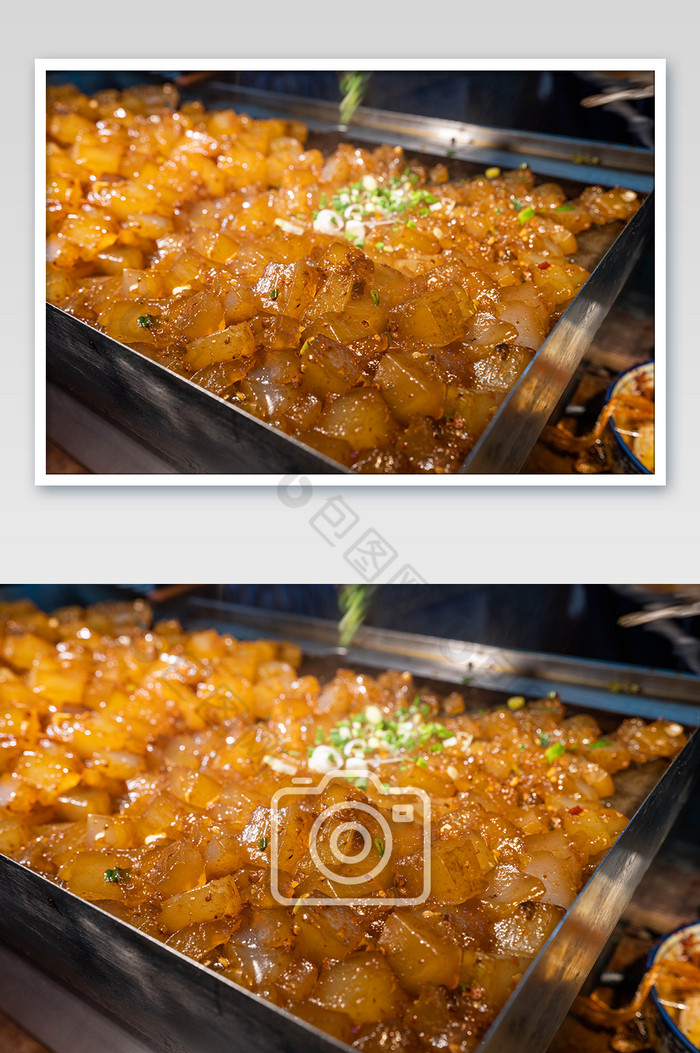 餐饮美食炒凉粉摄影图图片图片