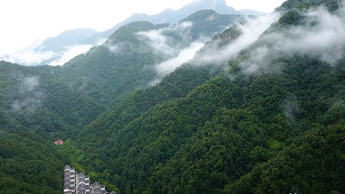 震撼大气云海青山实拍宣传片素材