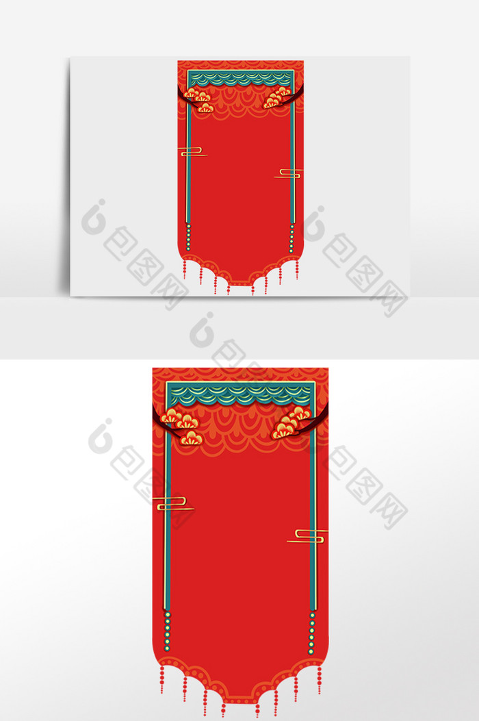 新年刀旗吊旗图片图片