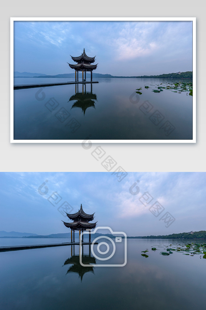杭州西湖风景区集贤亭摄影图片图片