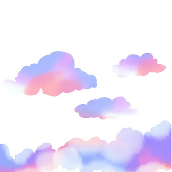 白色卡通云朵图片