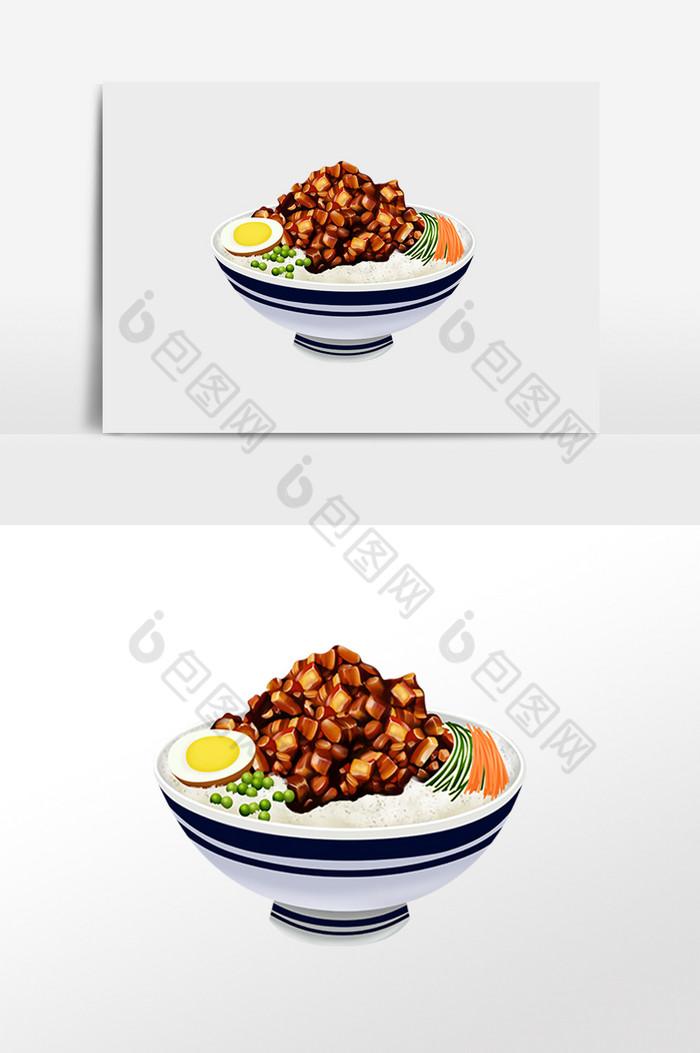 卤肉饭红烧肉盖饭图片