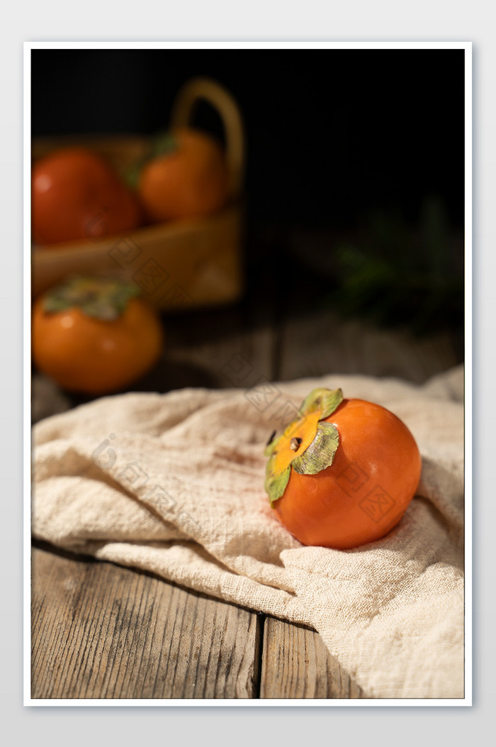 美食水果软柿子摄影图图片图片
