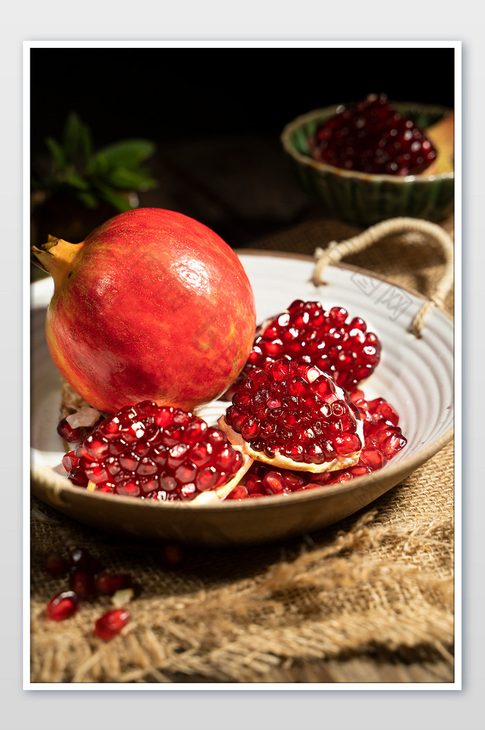 软籽石榴细节水果美食摄影图片图片