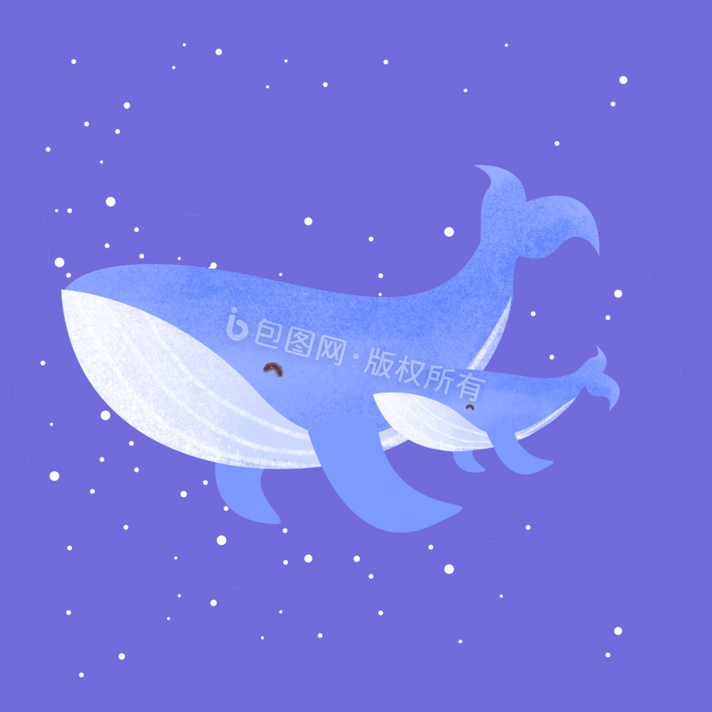 鲸鱼小动画动图GIF图片
