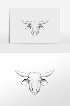 2021牛年小牛牛头表情